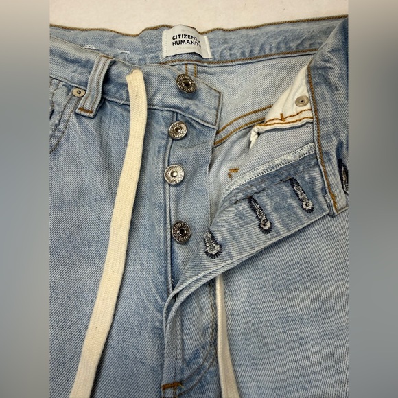 Citizens of Humanity
 Brynn Drawstring Trouser Jeans in Blue Lace - Picture 6 of 12